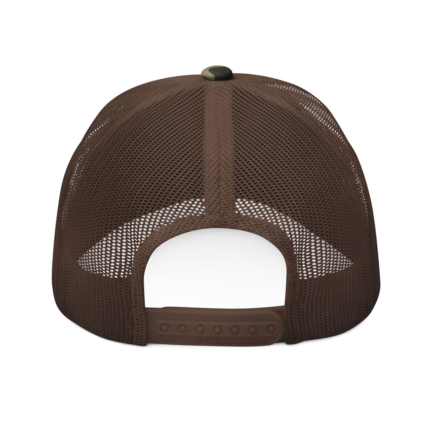 Trucker Hat - Embroidered “Bucket of Blood" Camo Hat