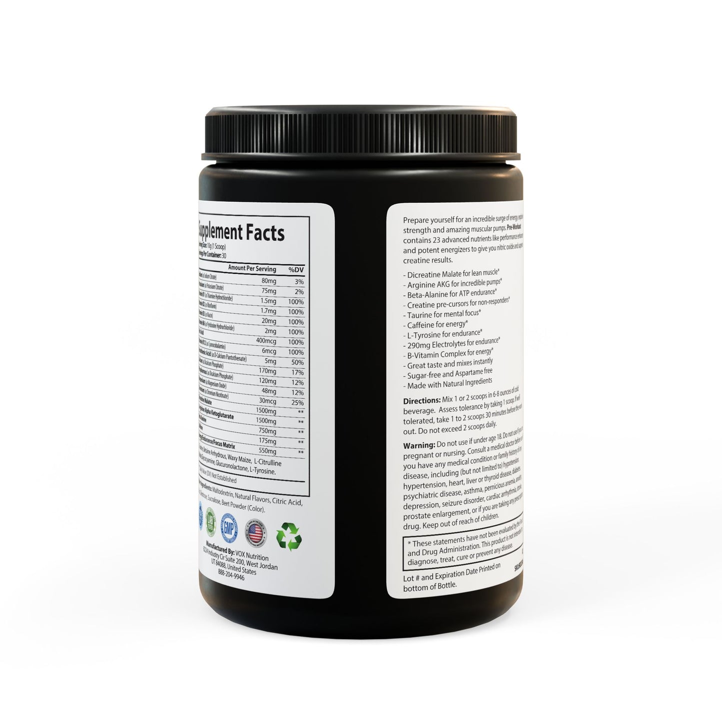 Best Pre Workout - Watermelon - Non-GMO Pre-Workout Powder
