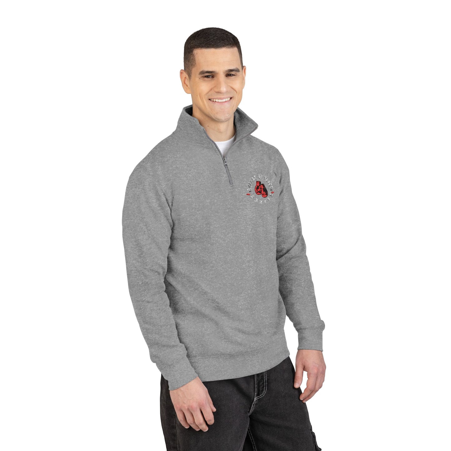 Fleece Jacket - Cozy Zip-Neck Fleece Sweatshirt