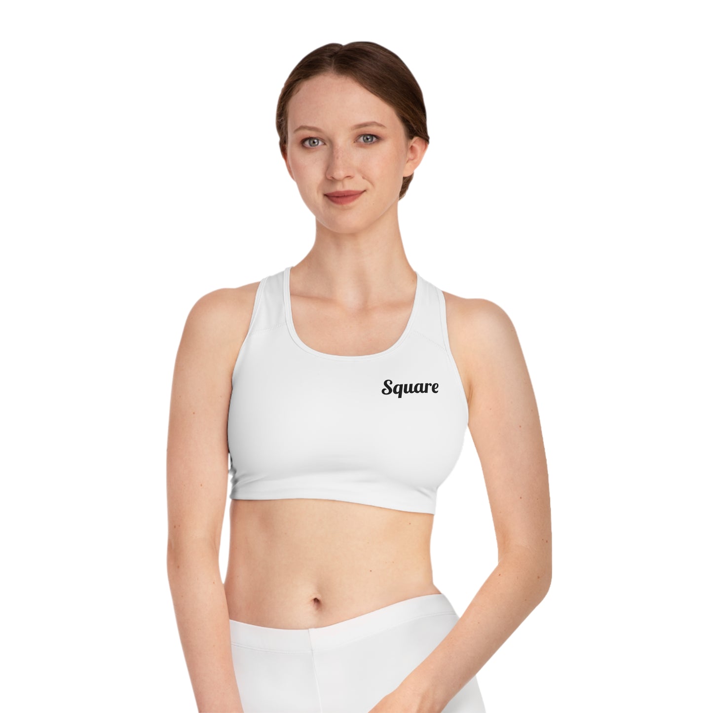 Sports Bras - Stylish Sports Bra With 'Square' Design