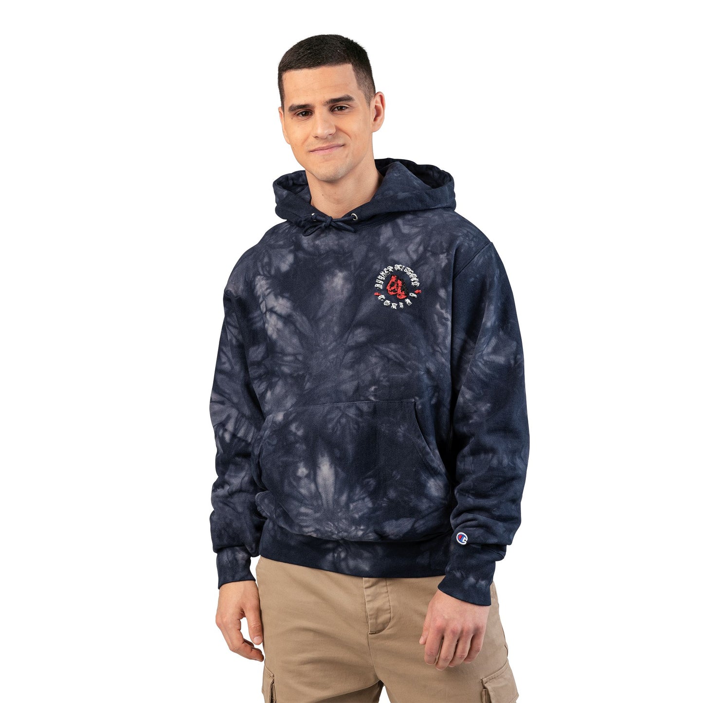 Tie Dye Hoodie - Embroidered Hoodie
