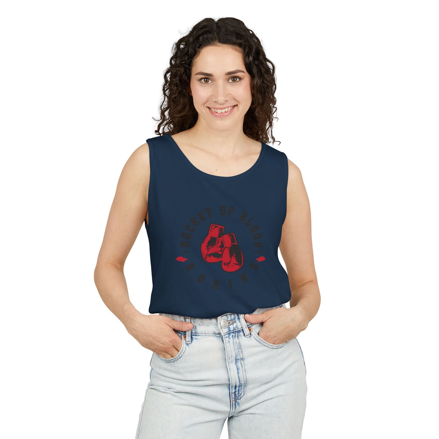 Mens Tank Tops -"Bucket of Blood" - Boxing Gym Tank Top