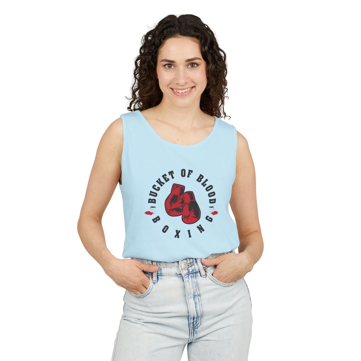 Mens Tank Tops -"Bucket of Blood" - Boxing Gym Tank Top