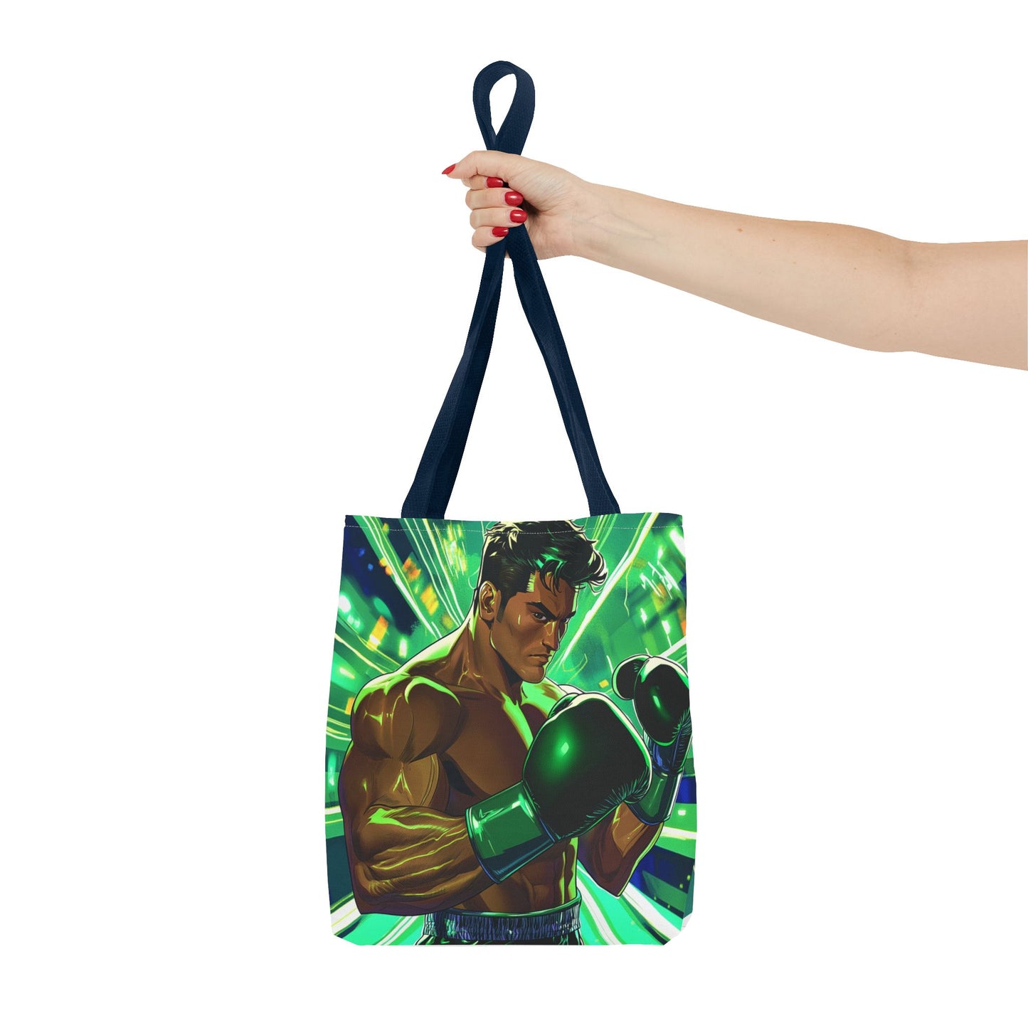 Tote Bag — Vibrant Fighting Champion Illustration