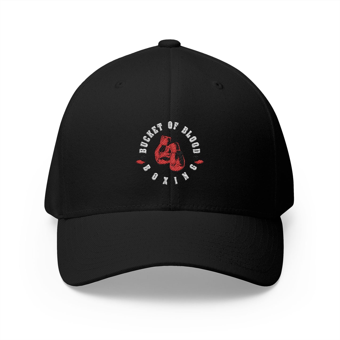 Red Baseball Hat - Red Embroidered Bucket of Blood Cap