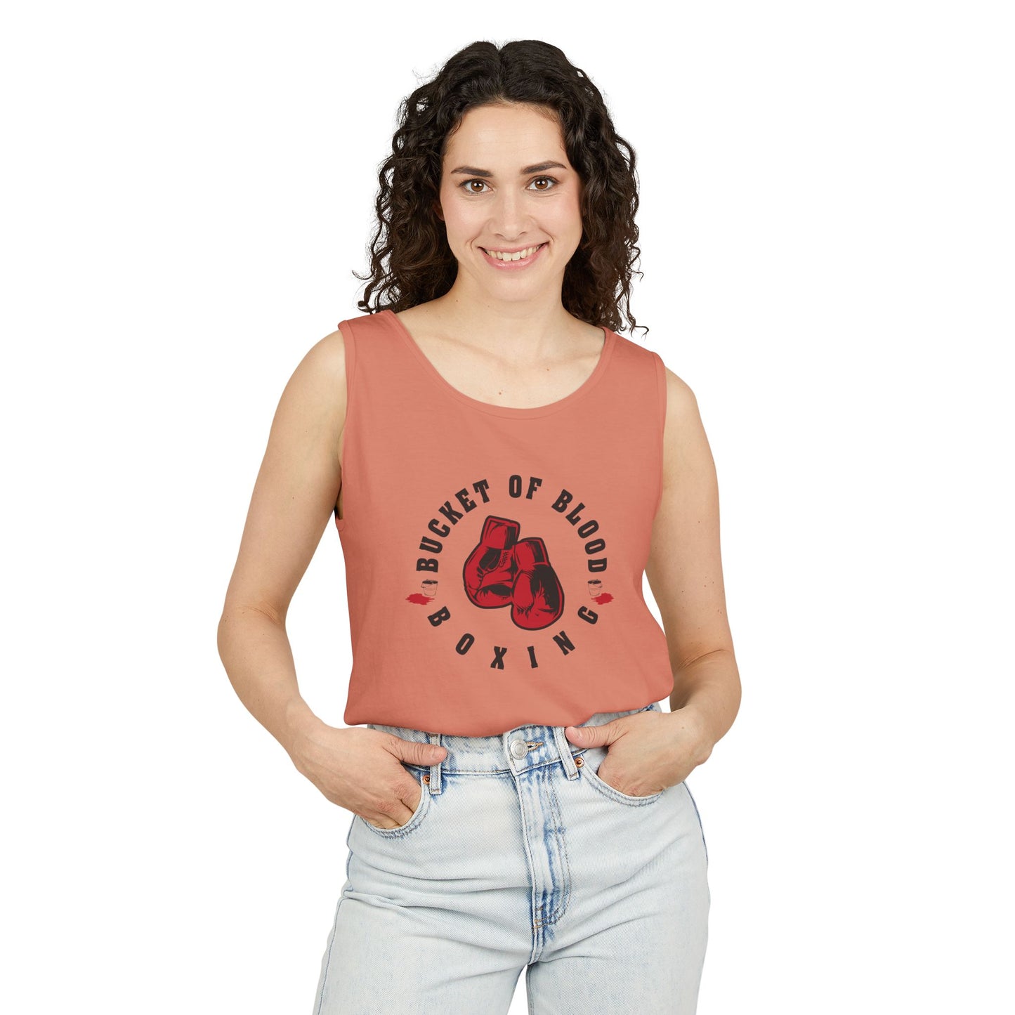 Mens Tank Tops -"Bucket of Blood" - Boxing Gym Tank Top