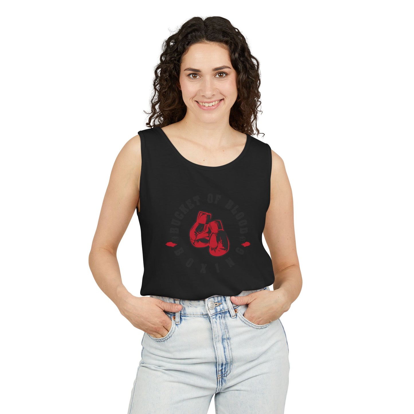 Mens Tank Tops -"Bucket of Blood" - Boxing Gym Tank Top