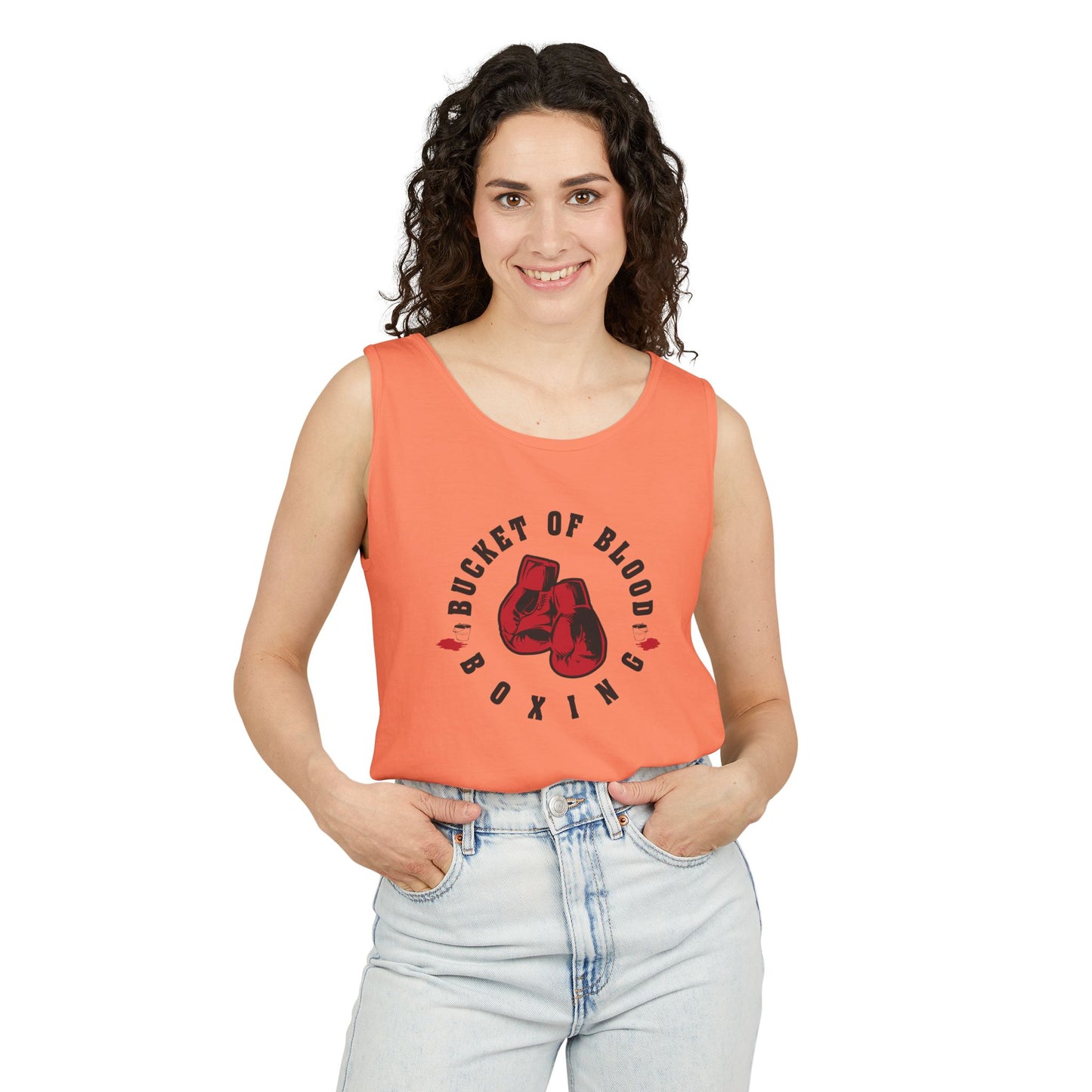 Mens Tank Tops -"Bucket of Blood" - Boxing Gym Tank Top