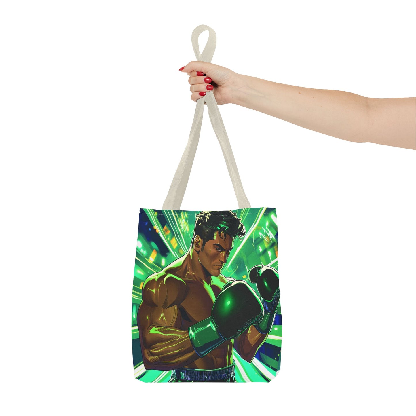 Tote Bag — Vibrant Fighting Champion Illustration
