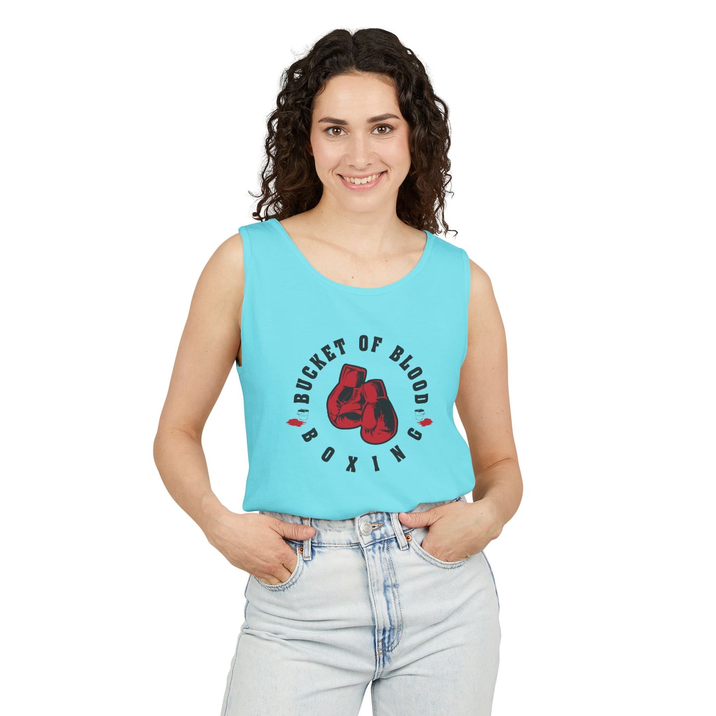 Mens Tank Tops -"Bucket of Blood" - Boxing Gym Tank Top