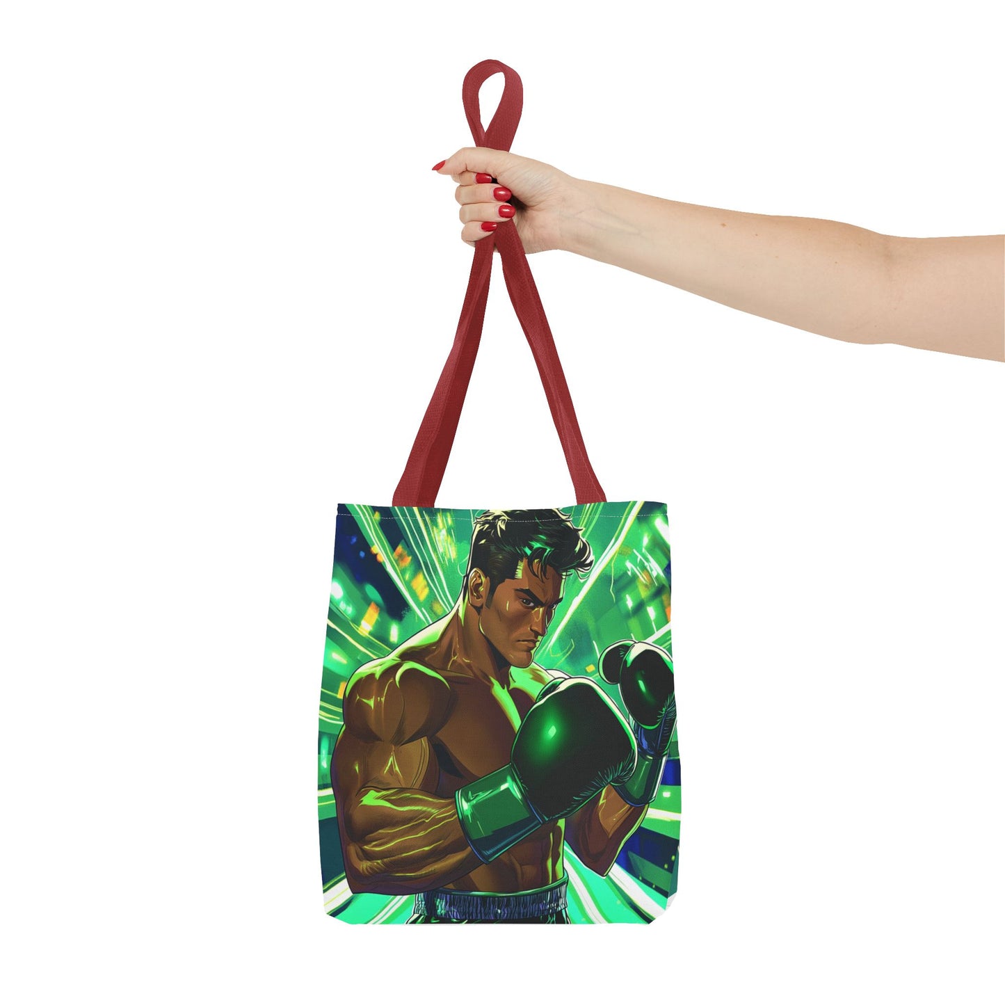 Tote Bag — Vibrant Fighting Champion Illustration