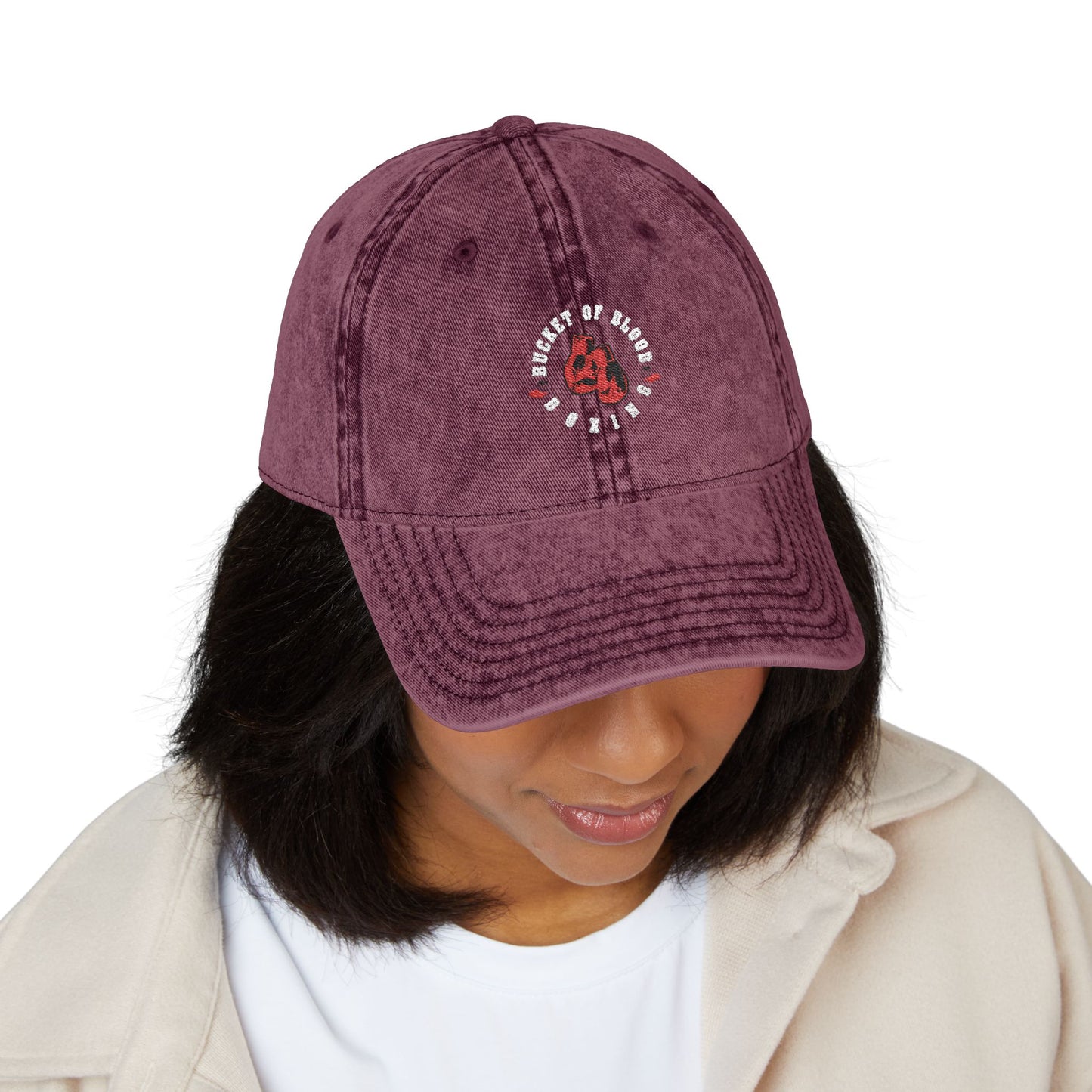 Cap - Retro Embroidered Boxing Logo Cap