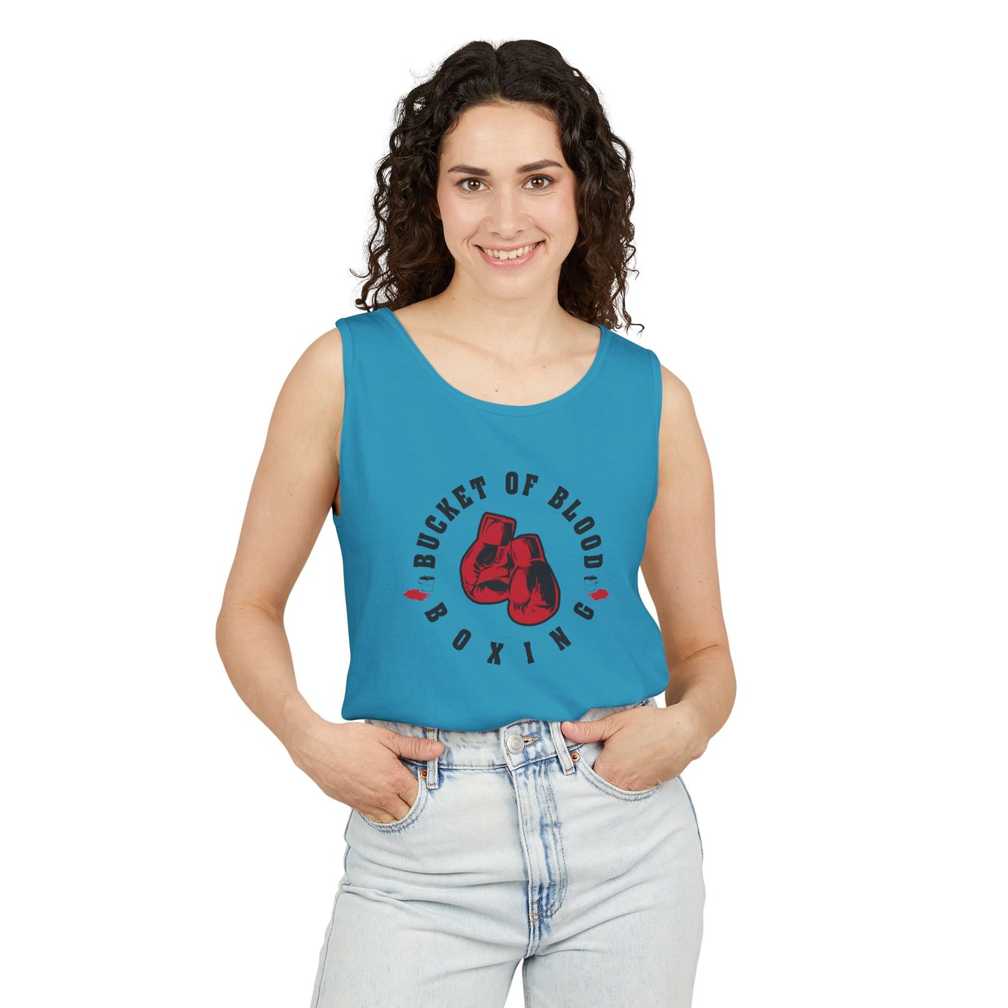 Mens Tank Tops -"Bucket of Blood" - Boxing Gym Tank Top