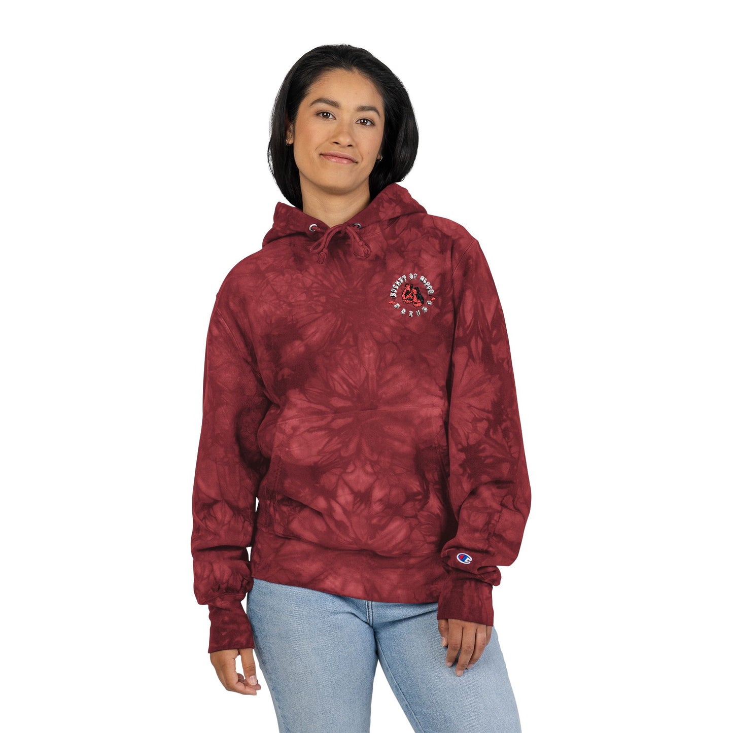 Tie Dye Hoodie - Embroidered Hoodie