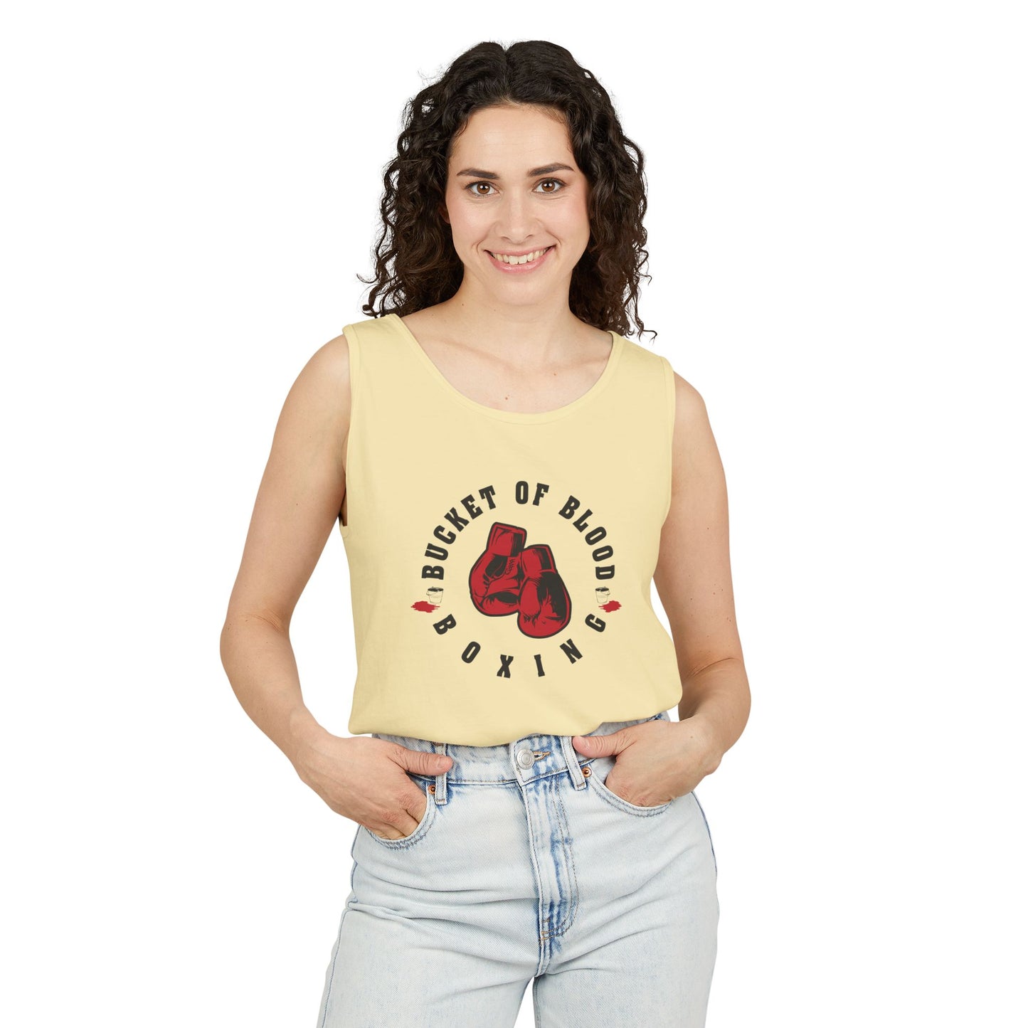 Mens Tank Tops -"Bucket of Blood" - Boxing Gym Tank Top