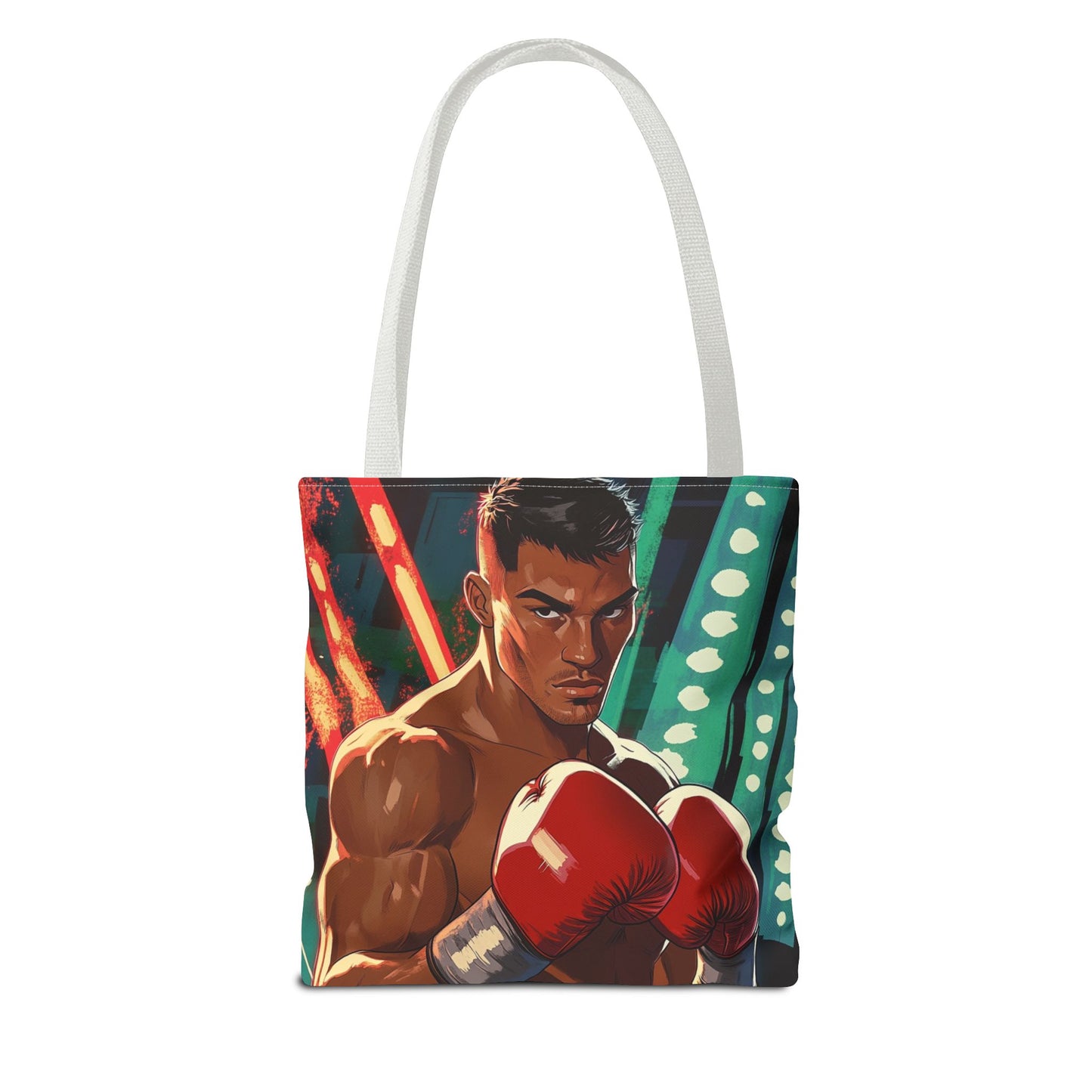 Tote Bag — Vibrant Fighting Champion Illustration