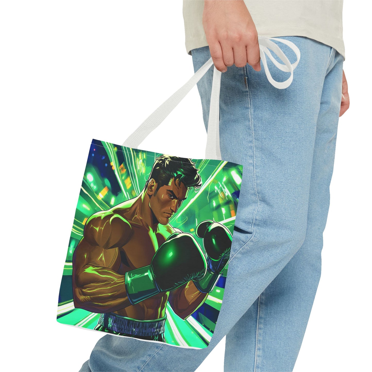 Tote Bag — Vibrant Fighting Champion Illustration