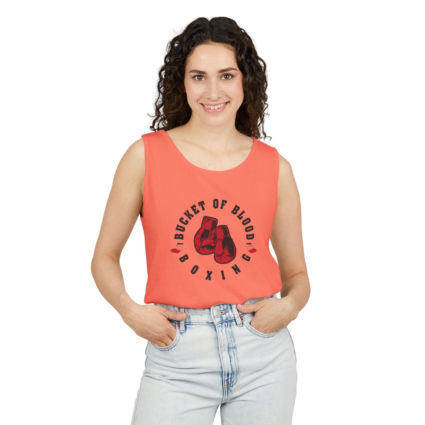 Mens Tank Tops -"Bucket of Blood" - Boxing Gym Tank Top