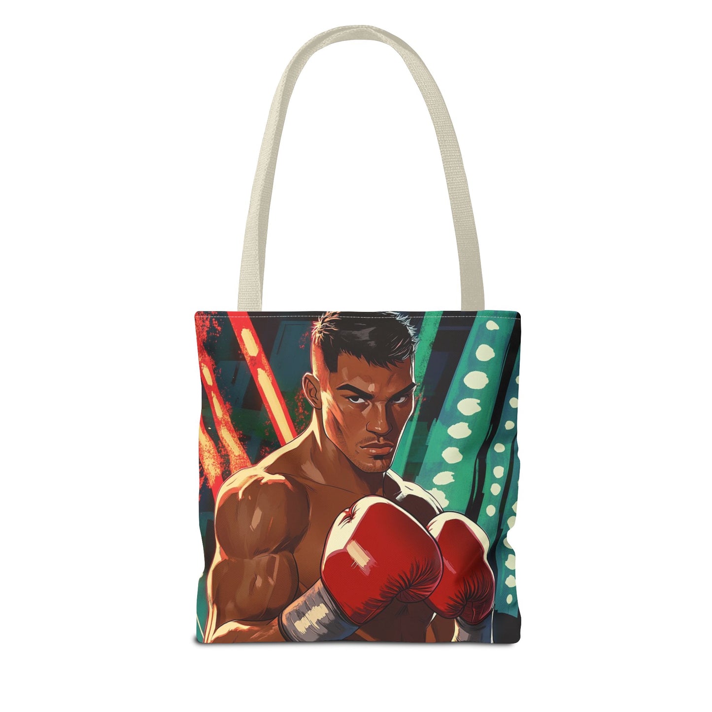 Tote Bag — Vibrant Fighting Champion Illustration