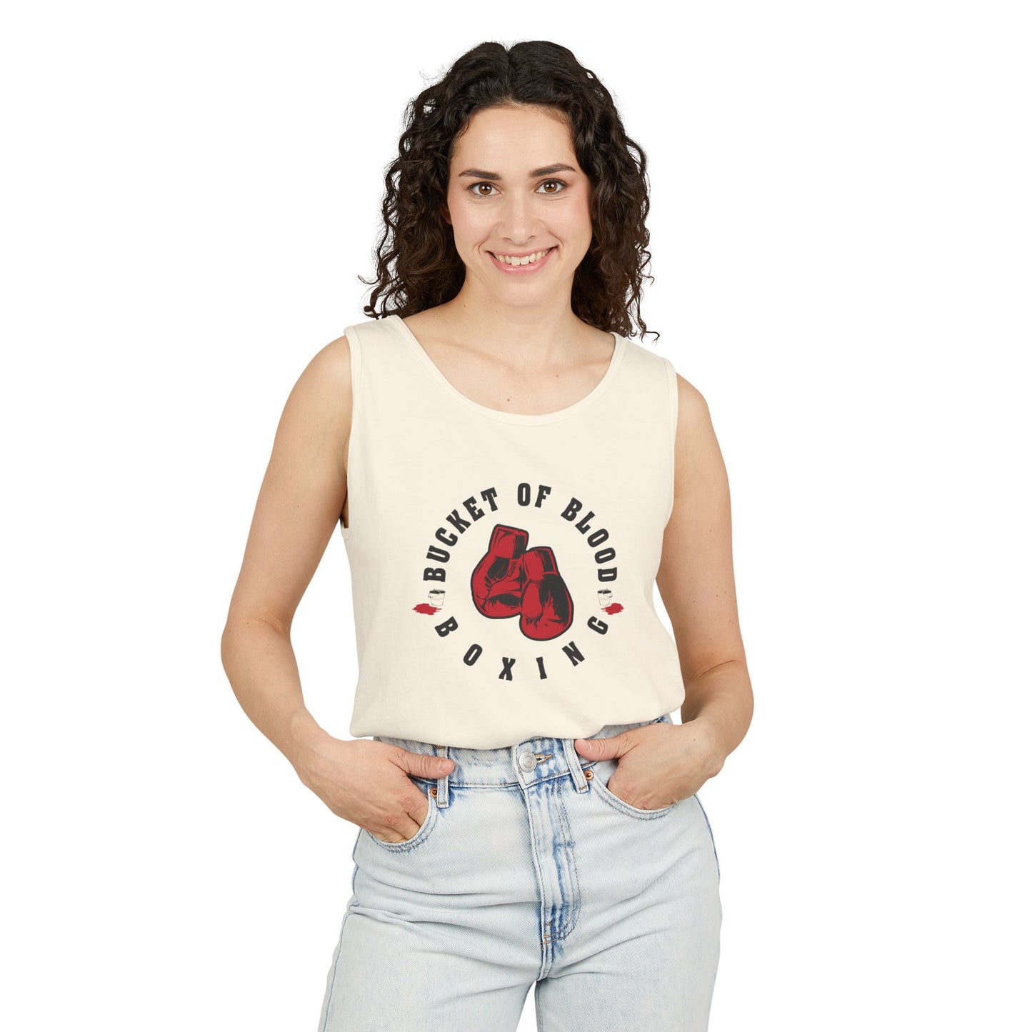 Mens Tank Tops -"Bucket of Blood" - Boxing Gym Tank Top