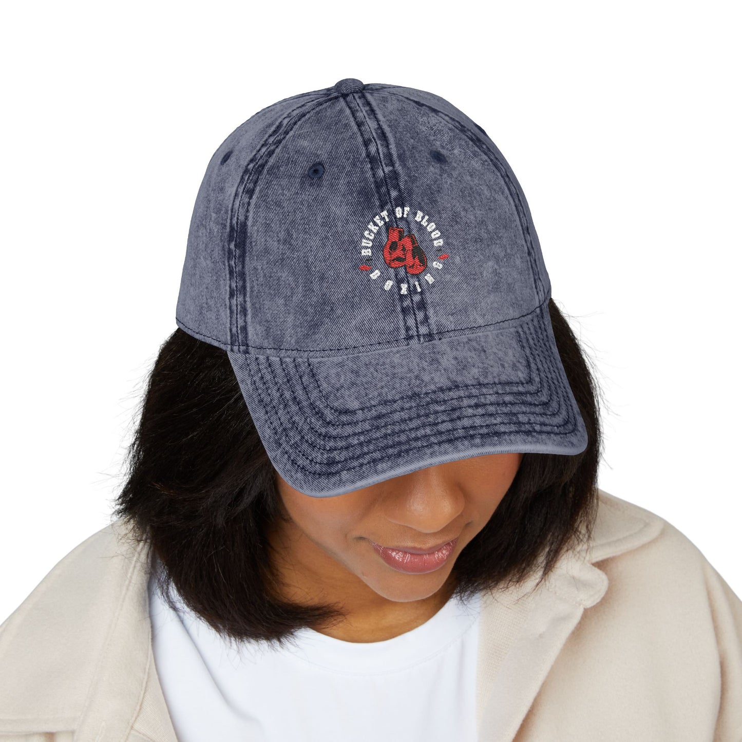 Cap - Retro Embroidered Boxing Logo Cap