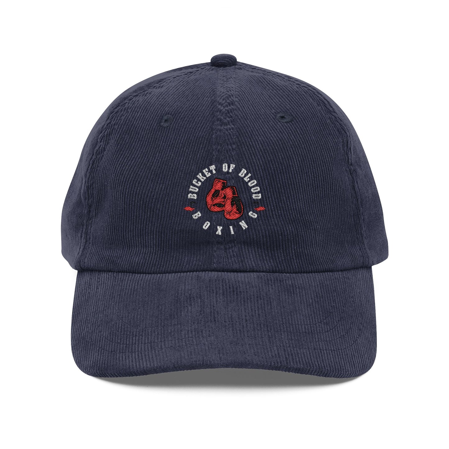 Corduroy Hat - Embroidered Corduroy Bucket of Blood Hat