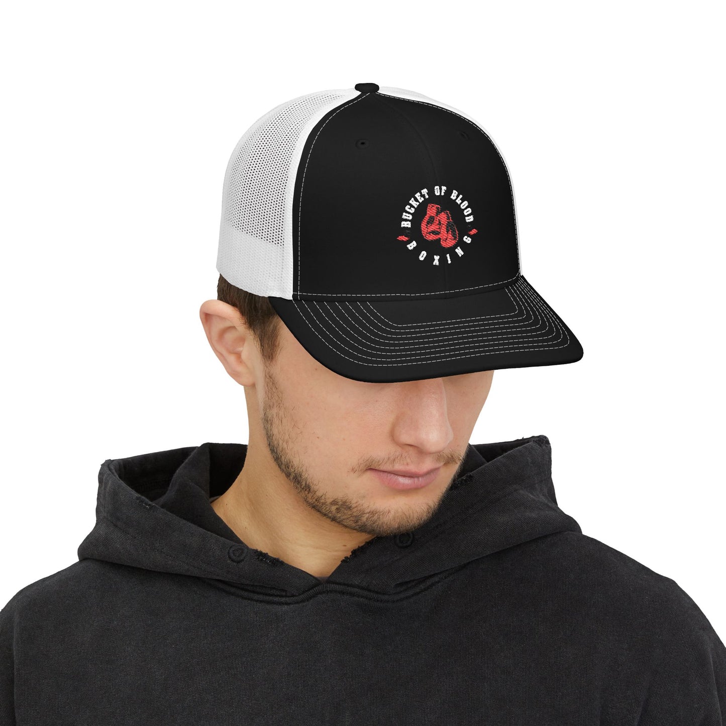 Trucker Hats - Embroidered Boxing Logo Trucker Hat