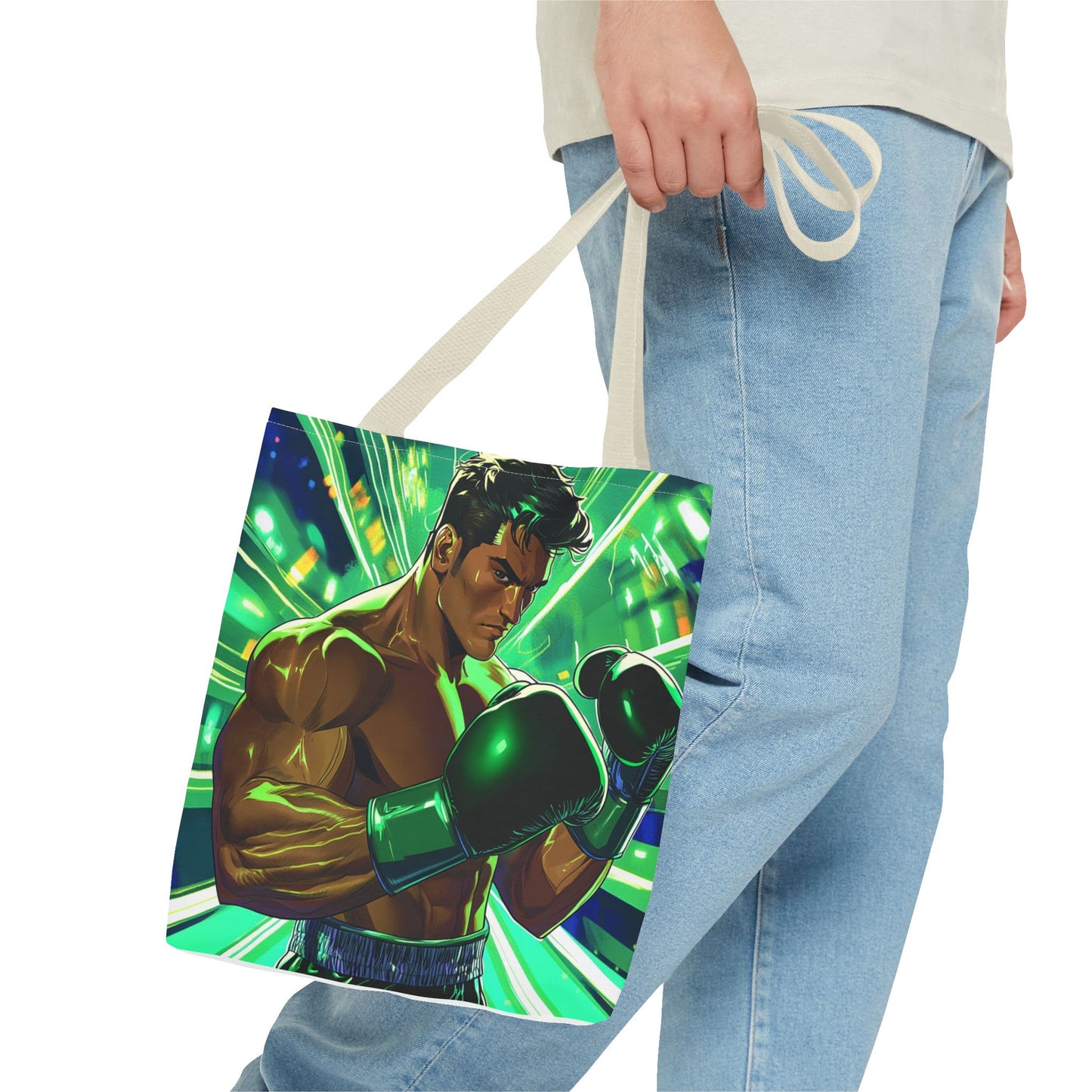 Tote Bag — Vibrant Fighting Champion Illustration