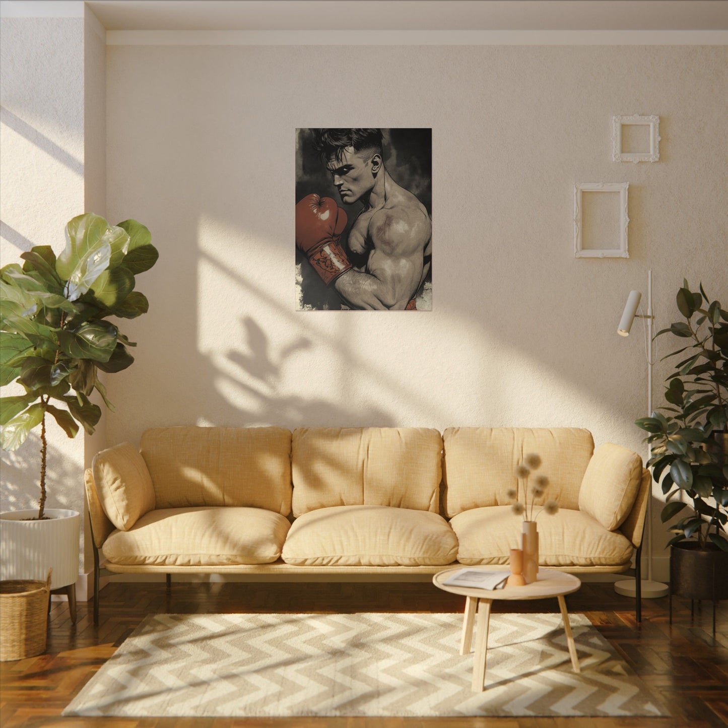 Vintage Boxing Wall Art - Boxer Art Canvas Print