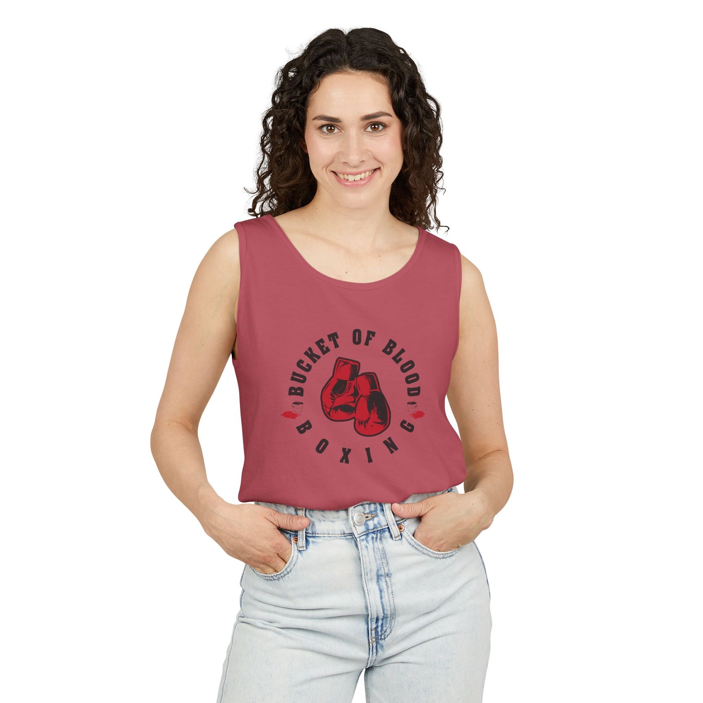 Mens Tank Tops -"Bucket of Blood" - Boxing Gym Tank Top