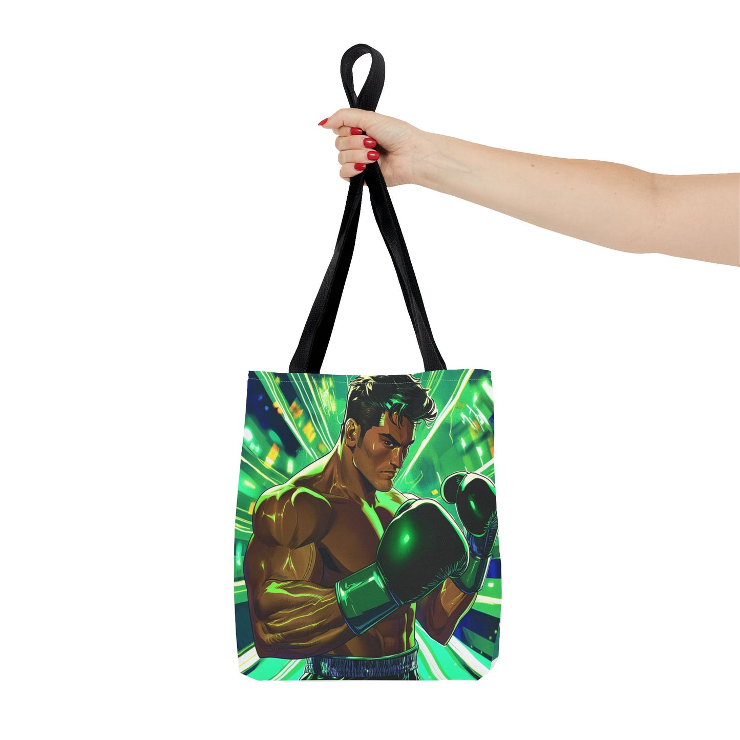 Tote Bag — Vibrant Fighting Champion Illustration