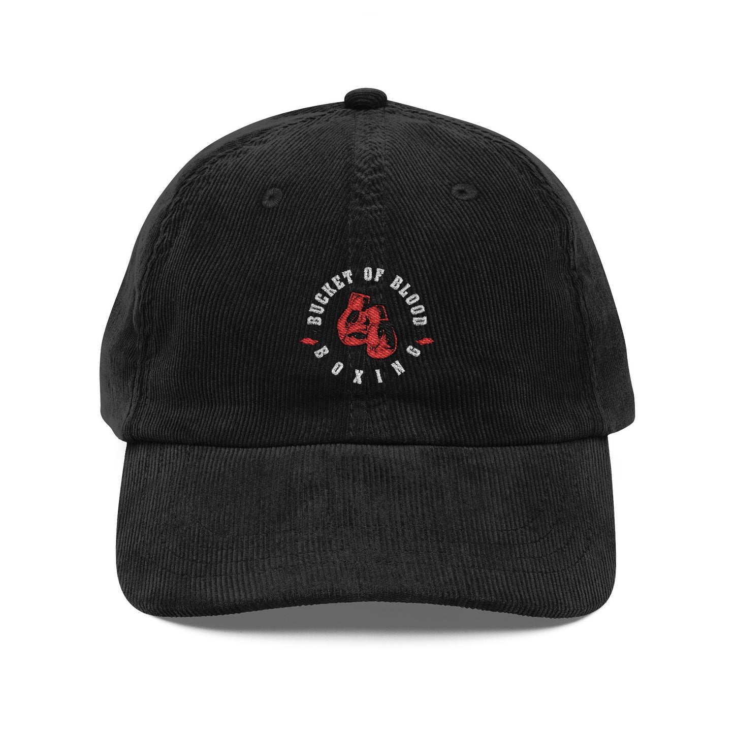 Corduroy Hat - Embroidered Corduroy Bucket of Blood Hat