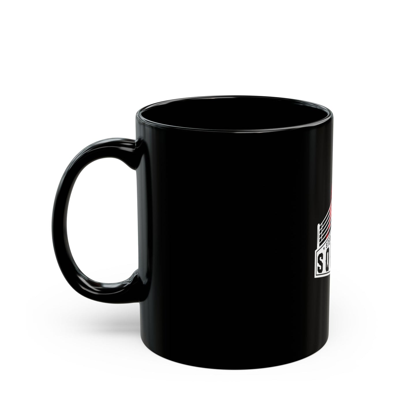 Coffee Mugs - 'Square' Black Mug