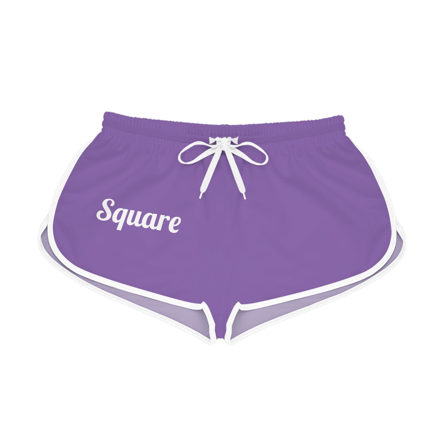 Shorts For Women - Square Print Women's Relaxed Shorts