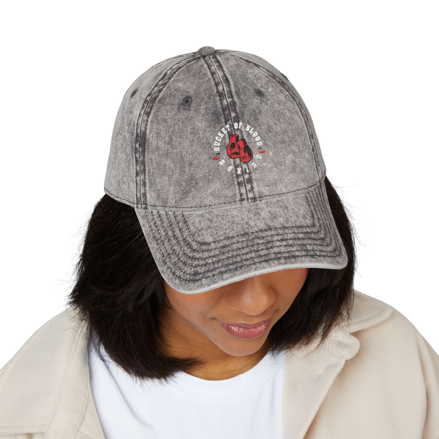 Cap - Retro Embroidered Boxing Logo Cap