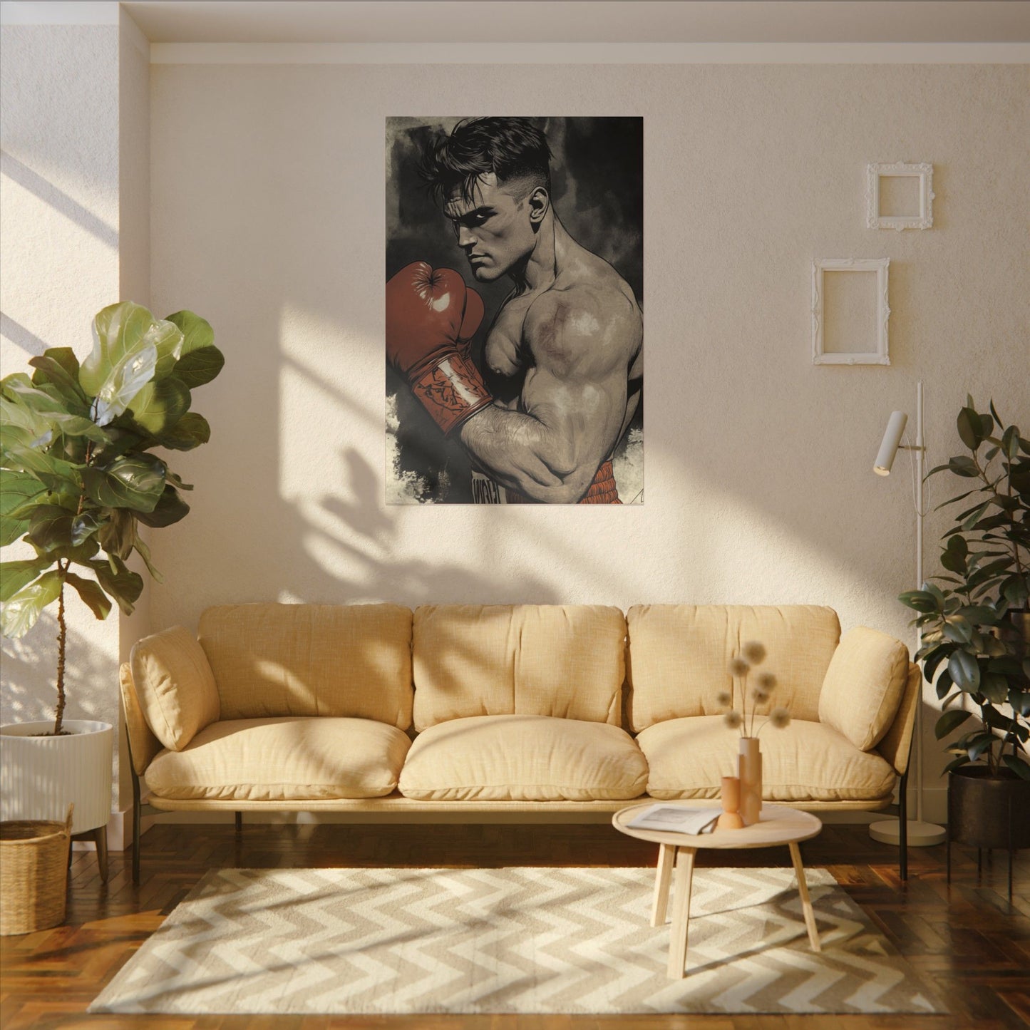 Vintage Boxing Wall Art - Boxer Art Canvas Print
