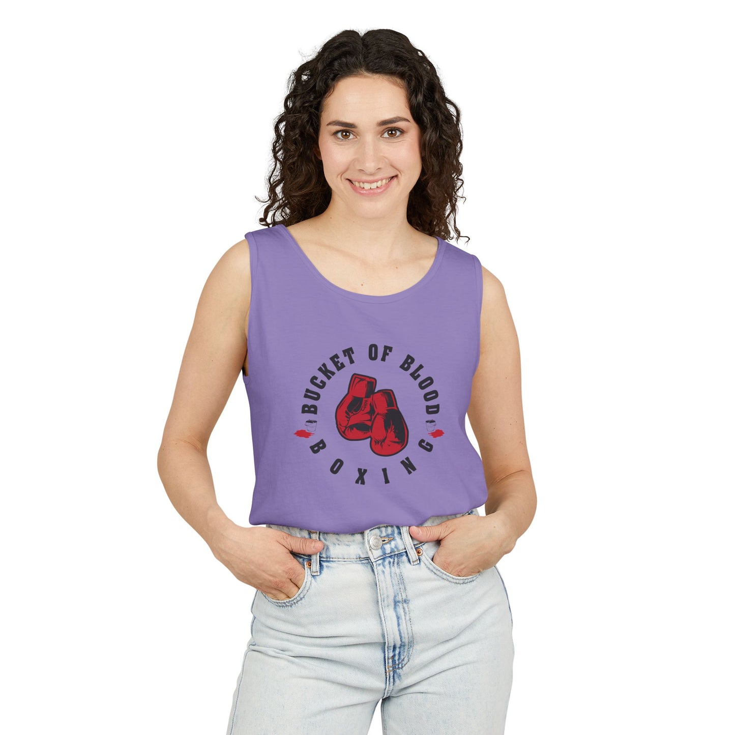 Mens Tank Tops -"Bucket of Blood" - Boxing Gym Tank Top