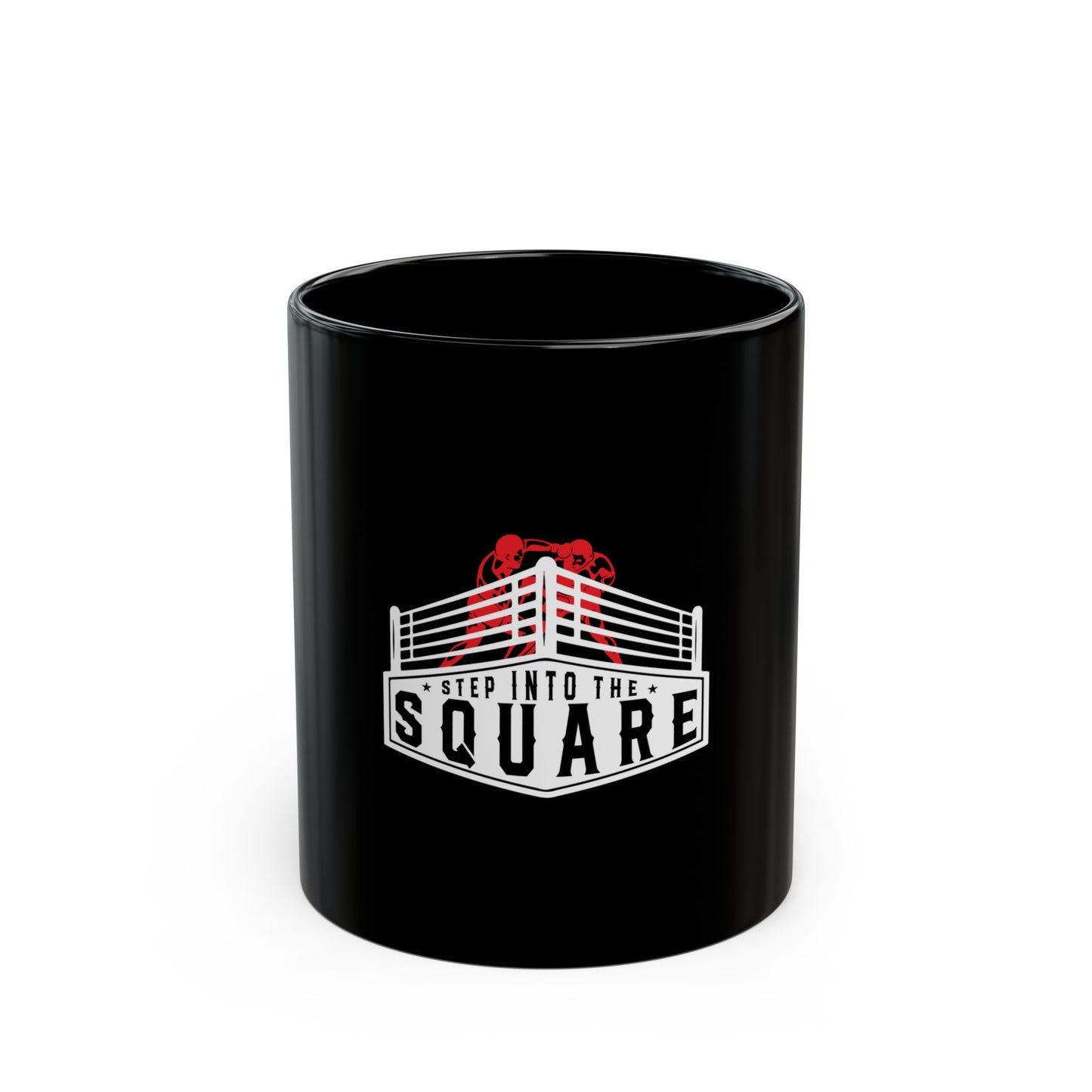 Coffee Mugs - 'Square' Black Mug