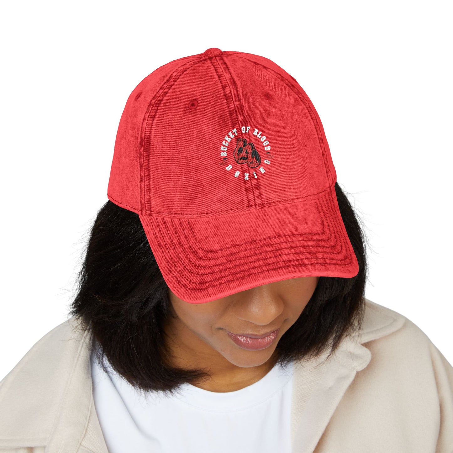 Cap - Retro Embroidered Boxing Logo Cap