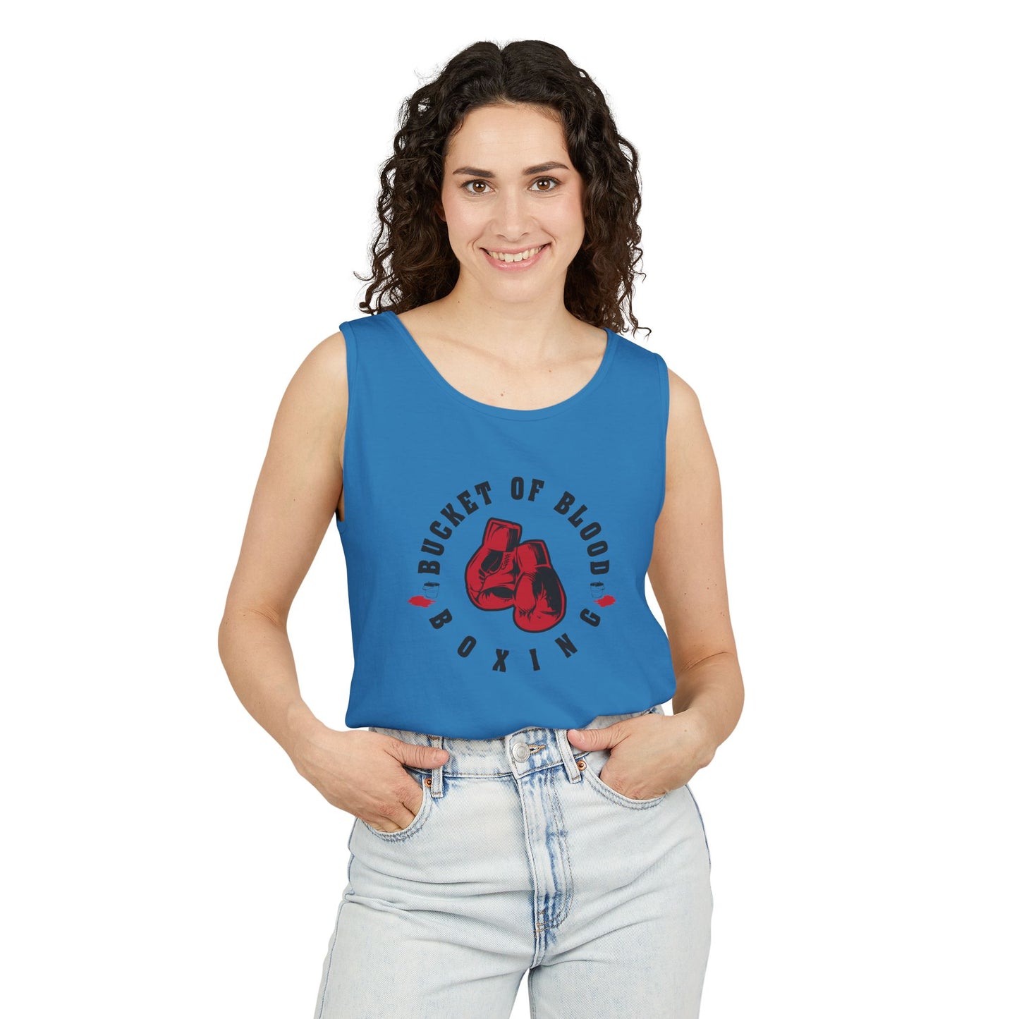 Mens Tank Tops -"Bucket of Blood" - Boxing Gym Tank Top