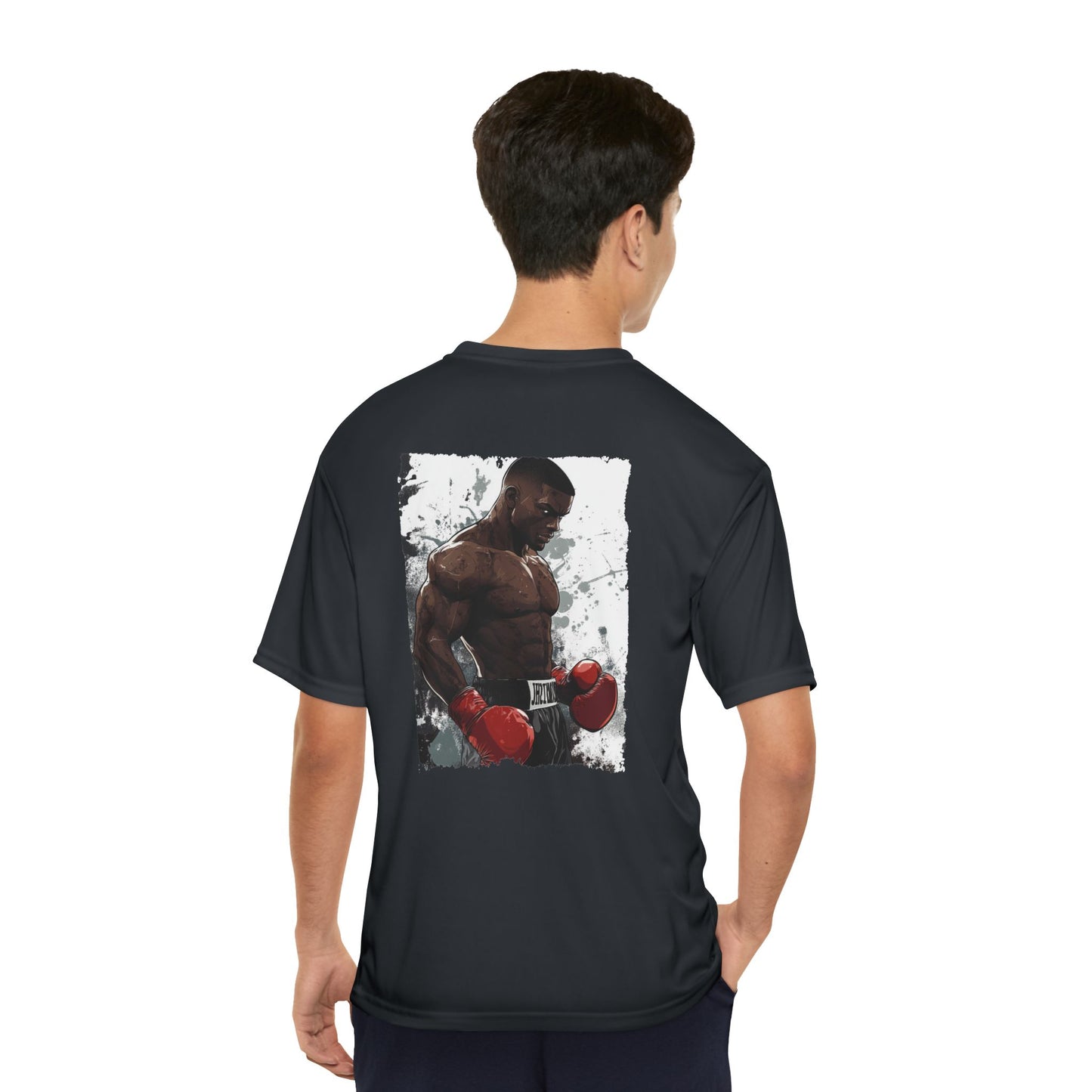 Mens Performance T Shirts - Men's Performance T-Shirt With Boxing Design, Athletic Wear