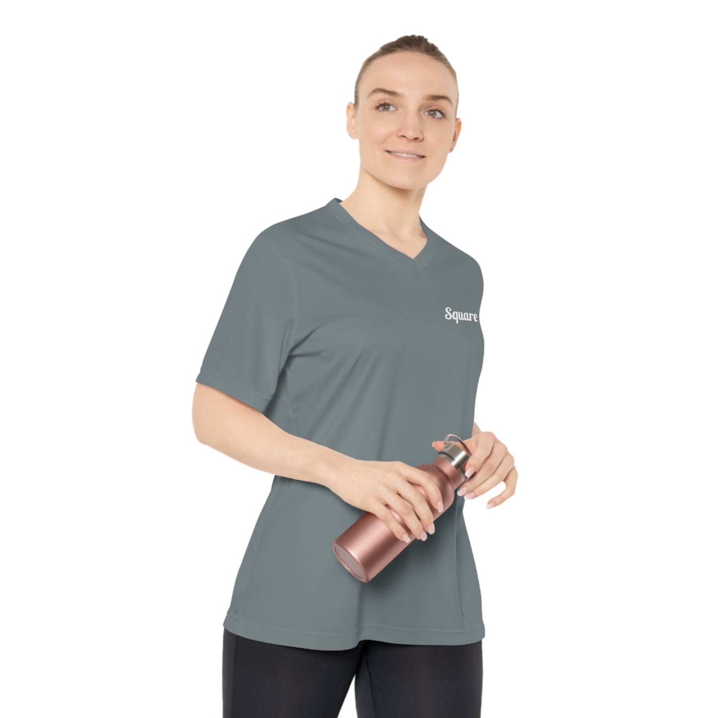 V Neck T Shirts - Boxing-Inspired Women's Performance V-Neck T-Shirt