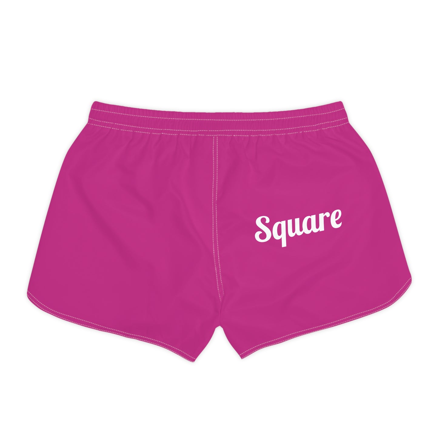Womens Athletic Shorts - Square Design, Summer Essentials, Beachwear, Sportswear