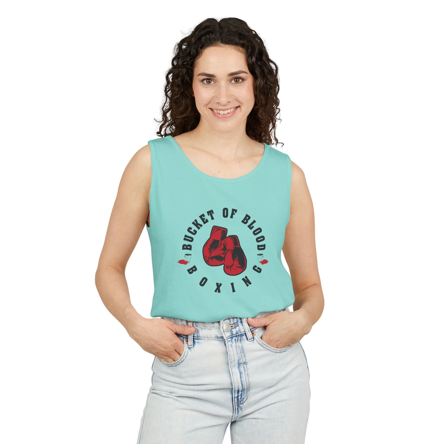Mens Tank Tops -"Bucket of Blood" - Boxing Gym Tank Top