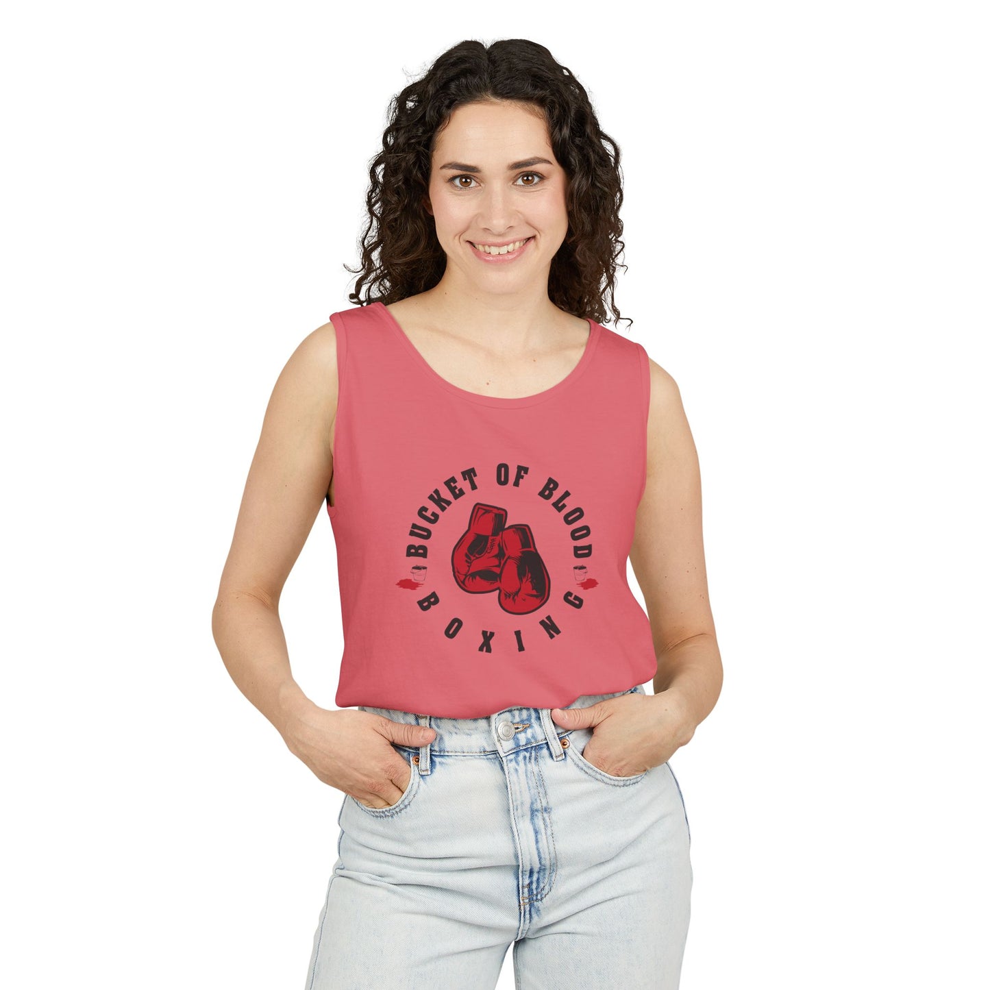 Mens Tank Tops -"Bucket of Blood" - Boxing Gym Tank Top