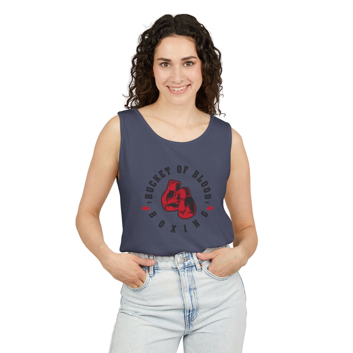 Mens Tank Tops -"Bucket of Blood" - Boxing Gym Tank Top