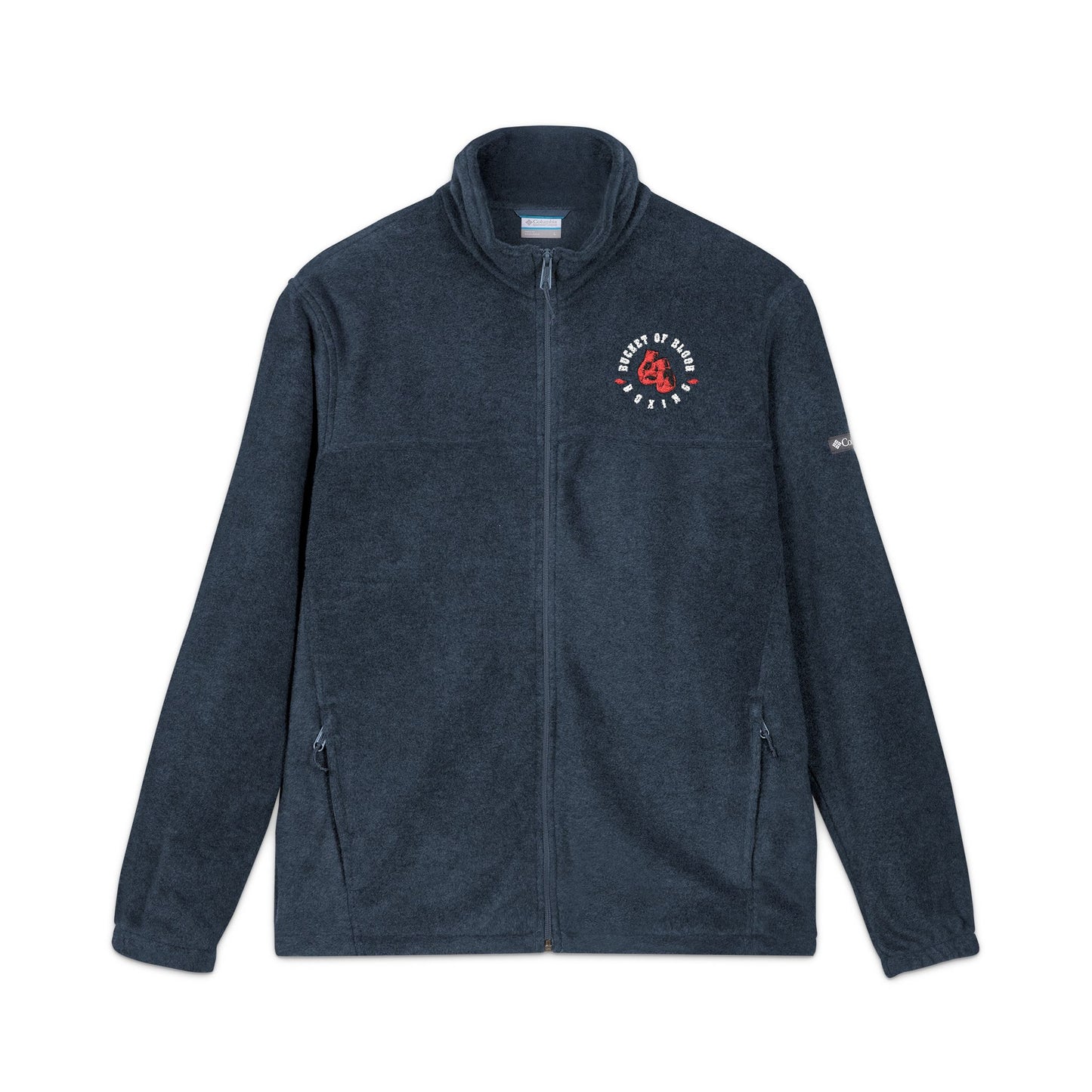 Fleece - Embroidered 'Bucket of Blood' Grey Fleece Jacket