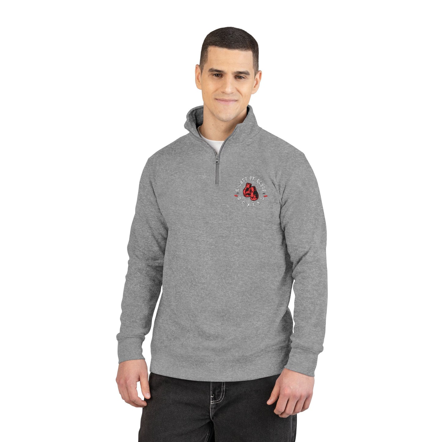 Fleece Jacket - Cozy Zip-Neck Fleece Sweatshirt