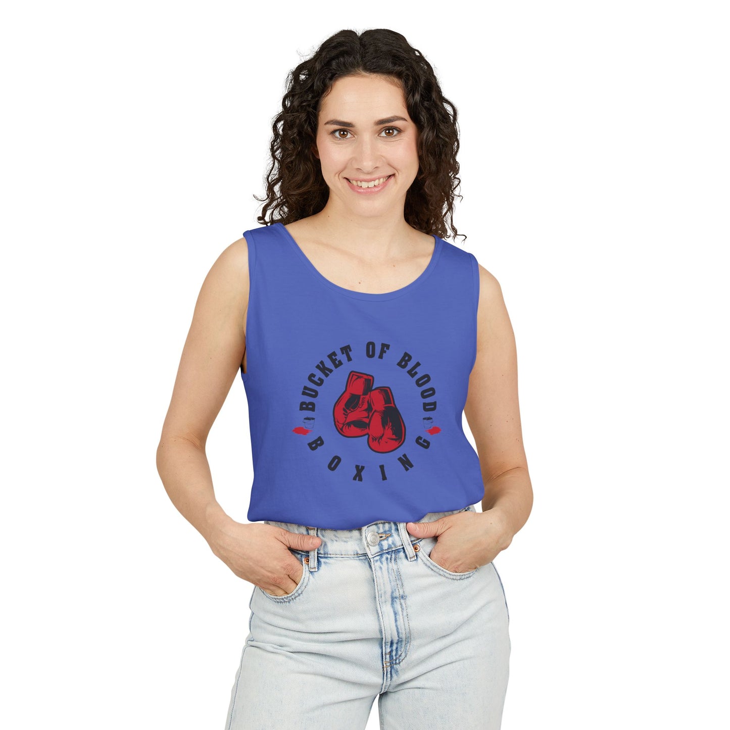 Mens Tank Tops -"Bucket of Blood" - Boxing Gym Tank Top