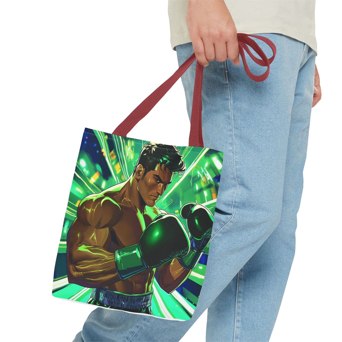 Tote Bag — Vibrant Fighting Champion Illustration